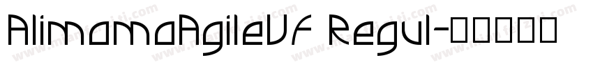 AlimamaAgileVF Regul字体转换